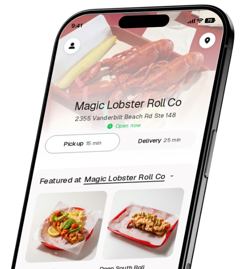 Magic Lobster Roll Co app preview