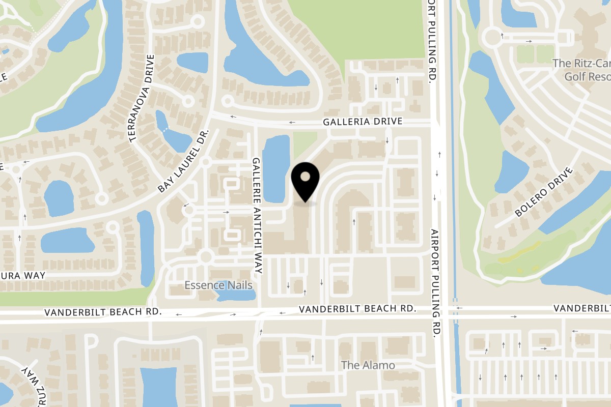 Map showing the location of Magic Lobster Roll Co on 2355 Vanderbilt Beach Rd Ste 148 in Naples